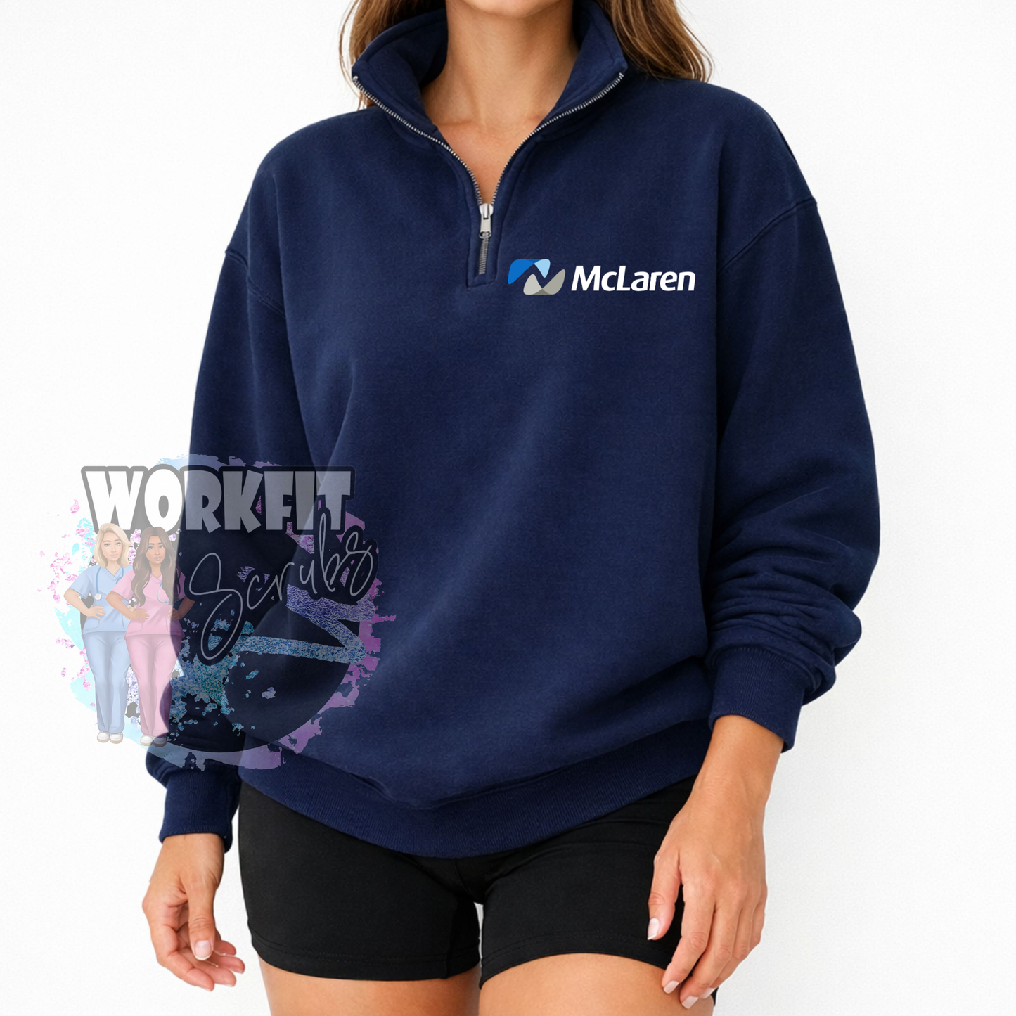 McLaren Navy 1/4 Zip Up