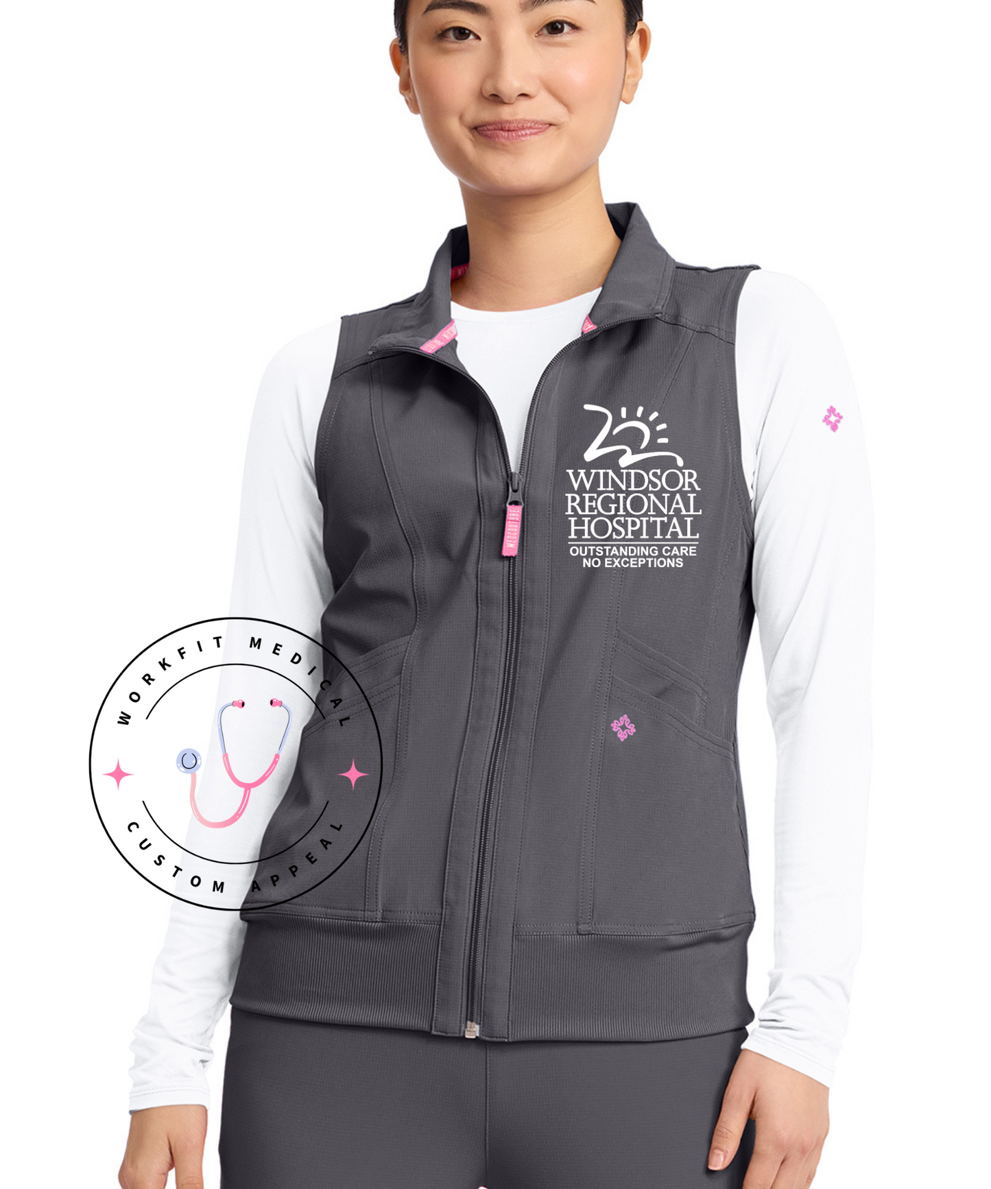 WRH Women's 4-Pocket Zip Front Vest
