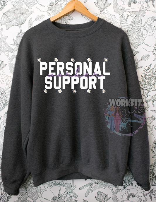 PSW mini floral crew