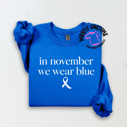 In November we wear Blue