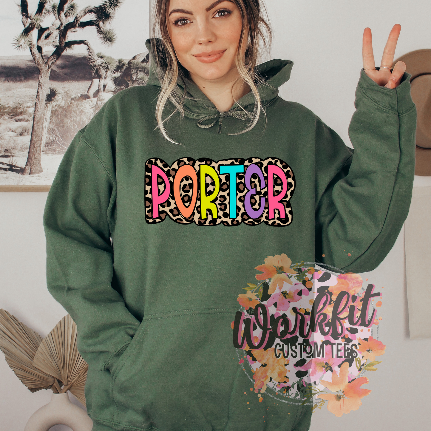 Colourful Leopard PORTER Crewneck