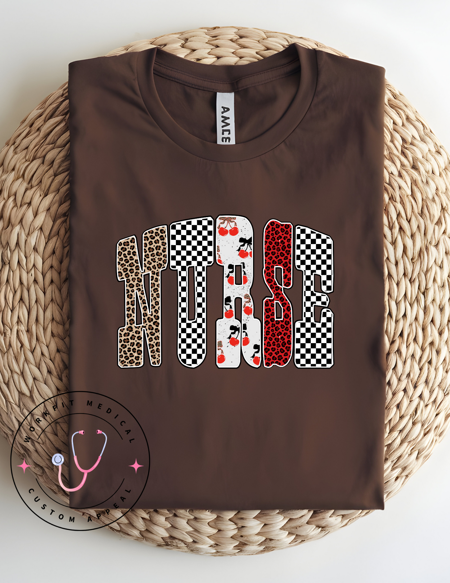 Fall Nurse Doodle Cherry Tee