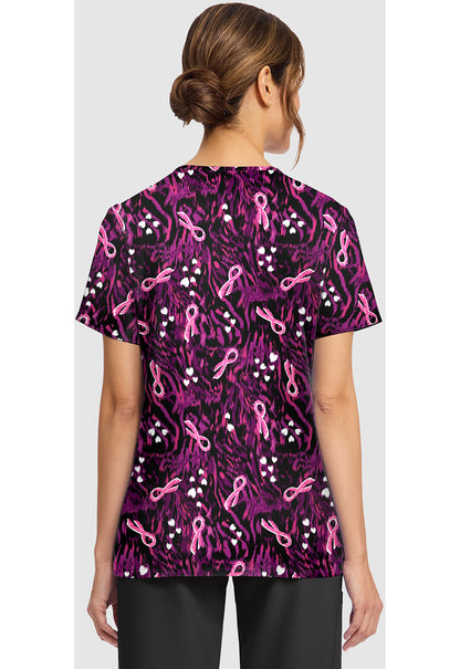 Cherokee Printed Scrubs Tops