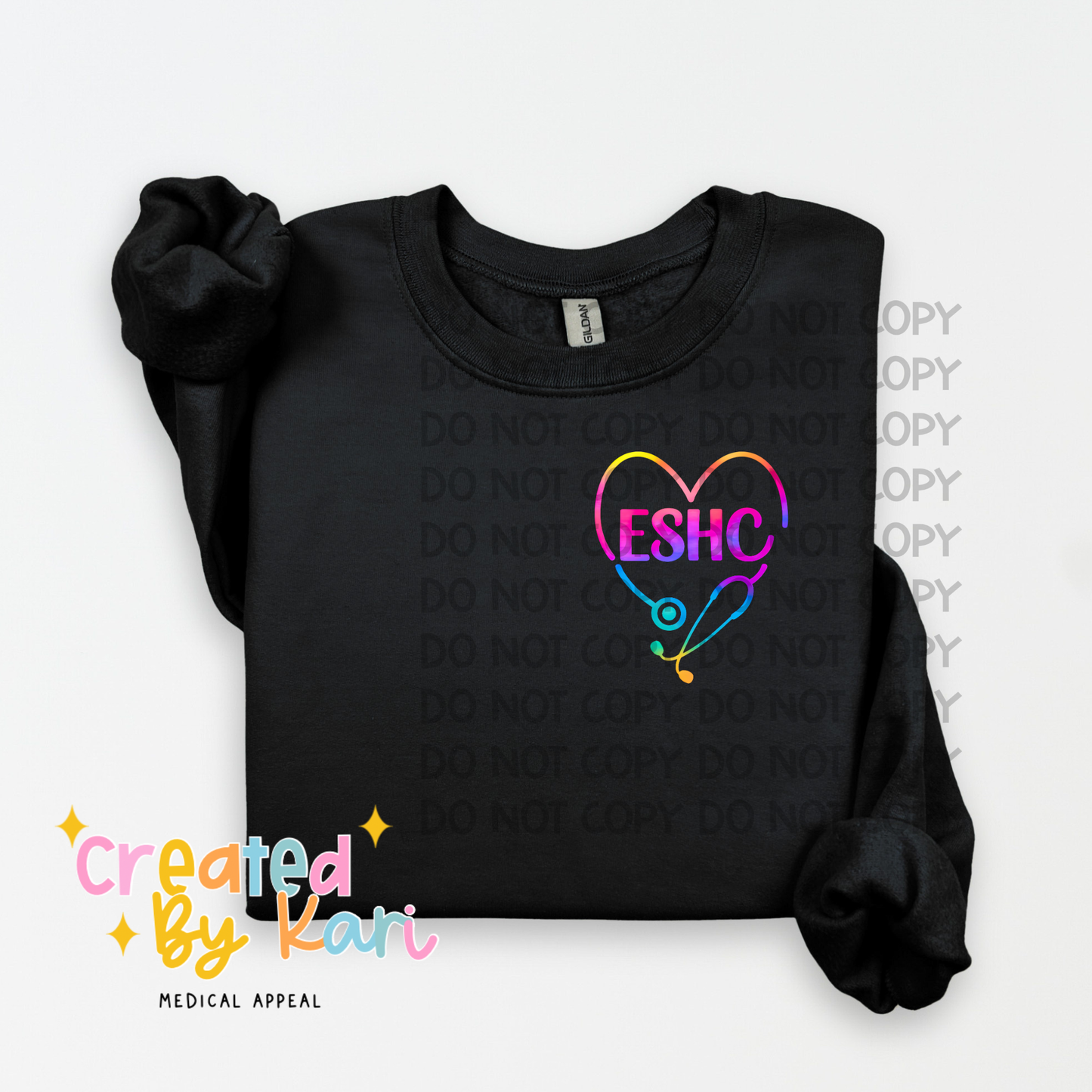 ESHC Rainbow Heart Crewneck
