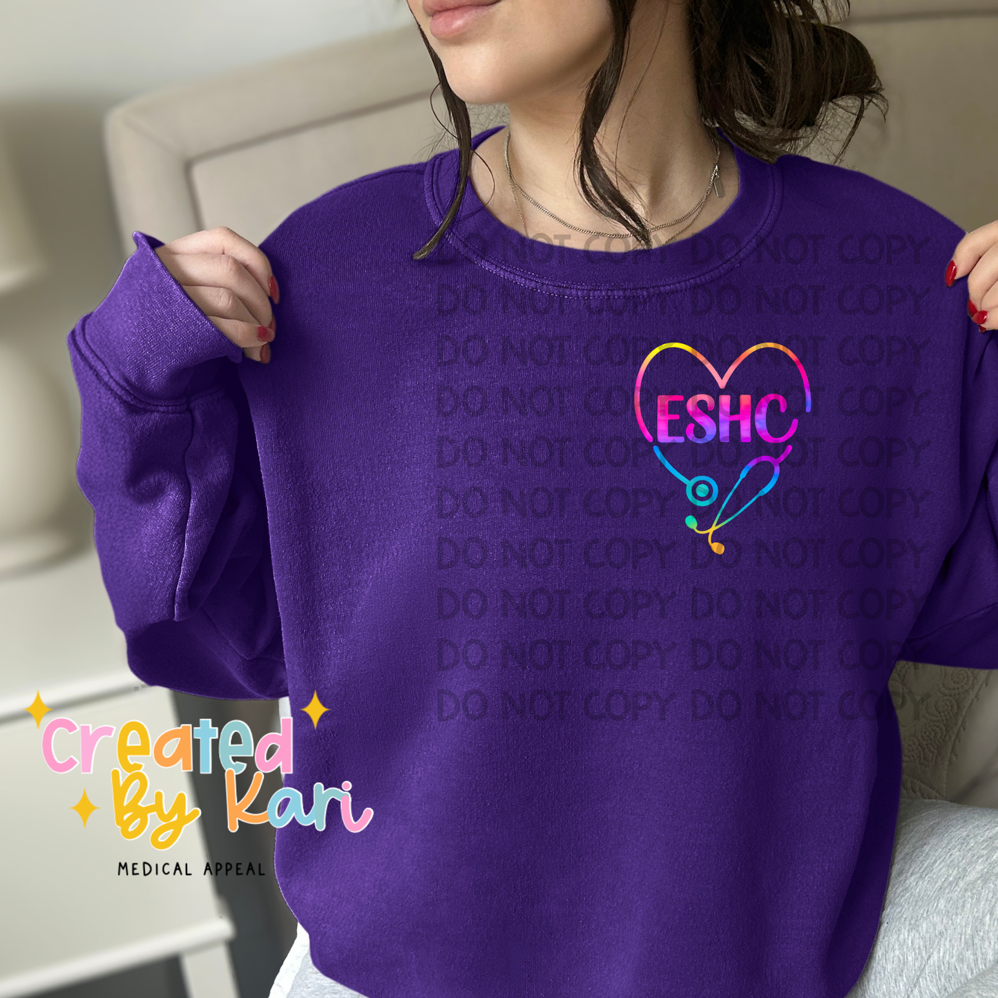 ESHC Rainbow Heart Crewneck