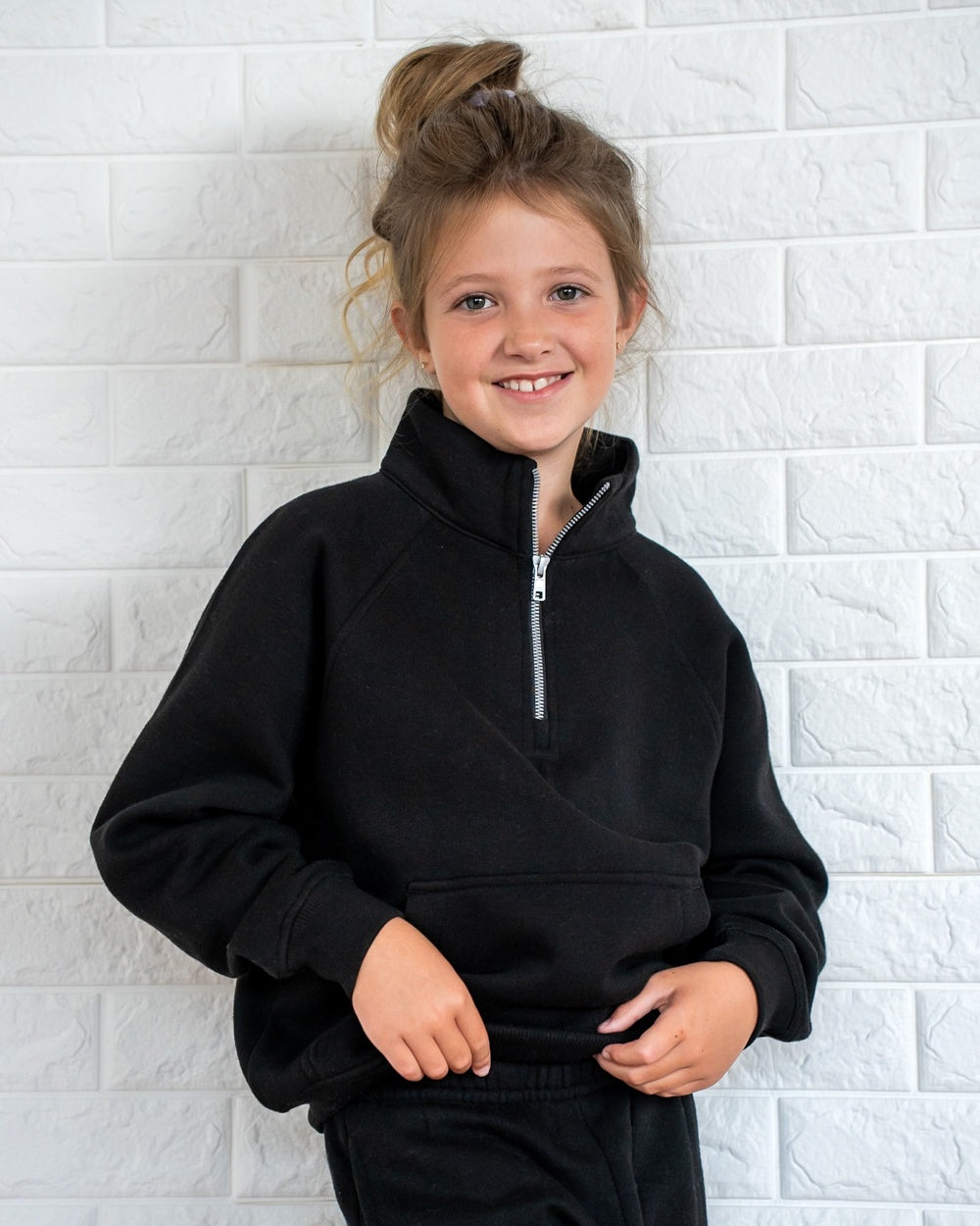 Youth Boxy Half Zip Fleece