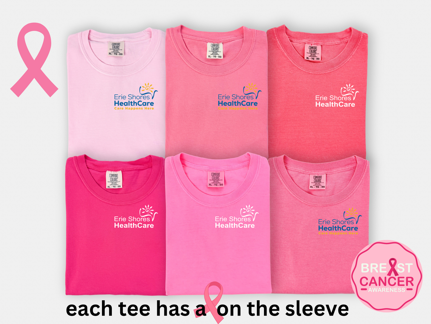 Erie Shores- Pink T-Shirt Pack- Comfort Colors