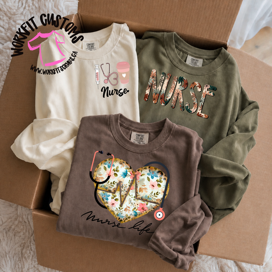 Nurse Long Sleeve TShirt Bundle