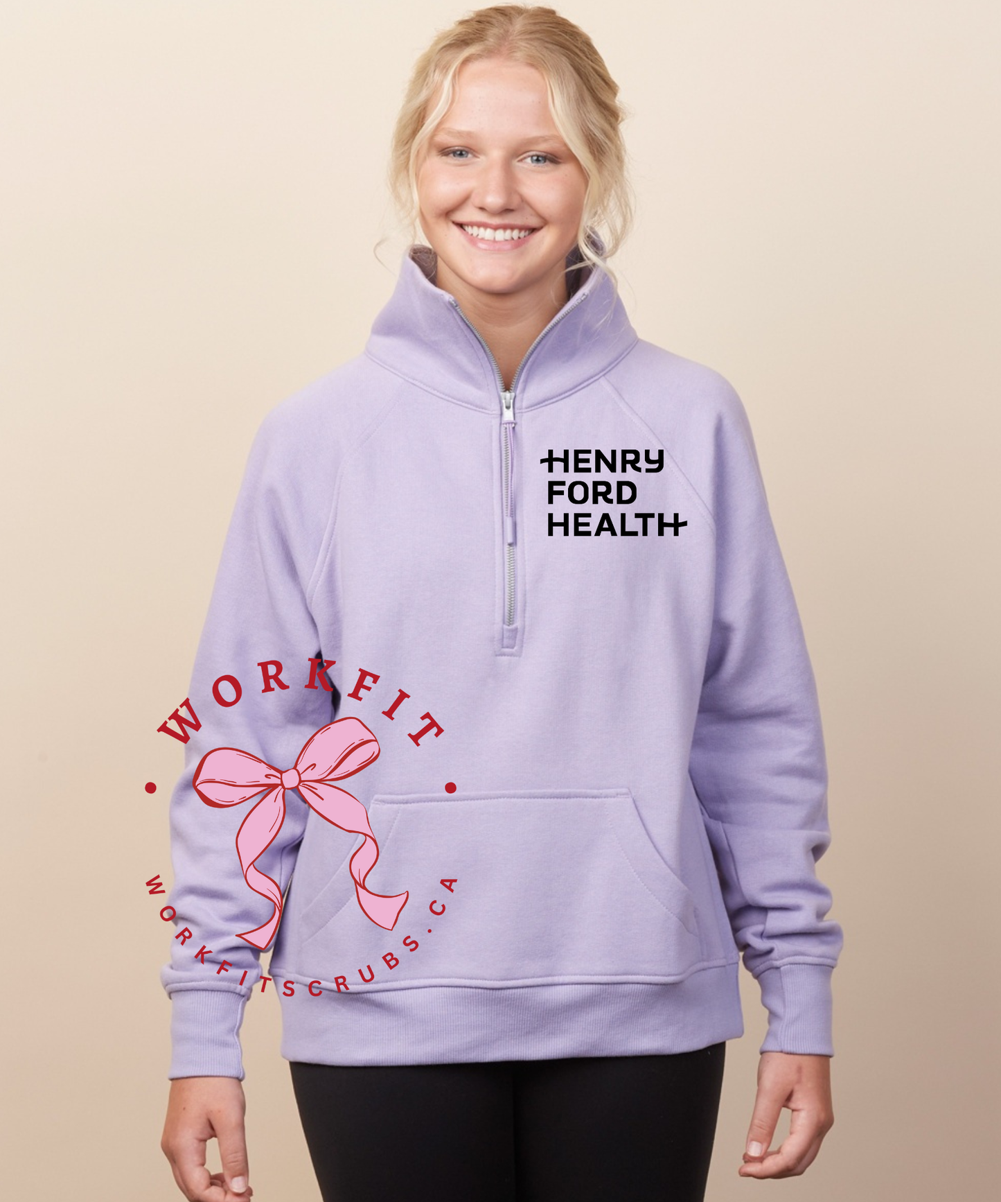 Henry Ford Lady Half Zip Fleece