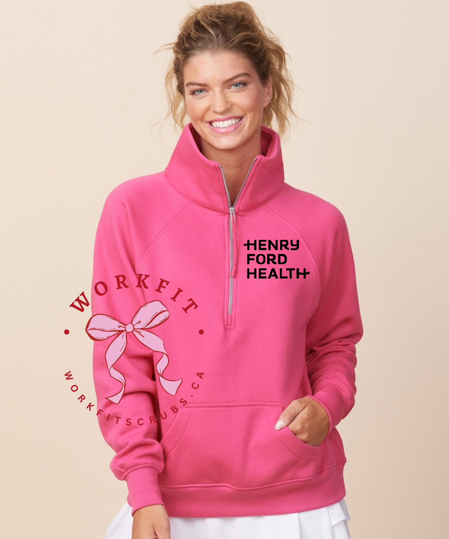 Henry Ford Lady Half Zip Fleece
