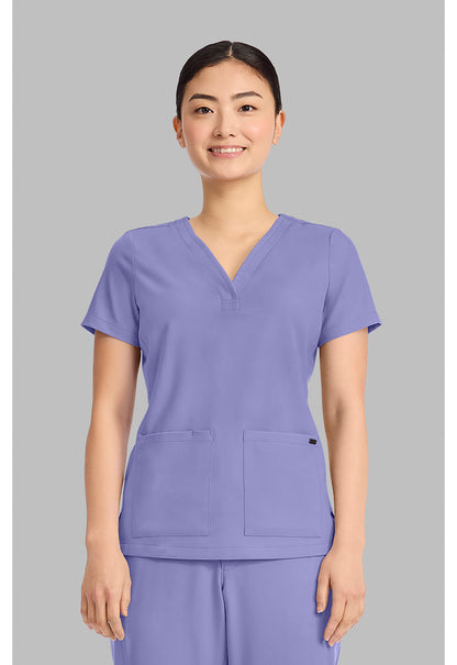 Women's 3-Pocket Y-Neck Top