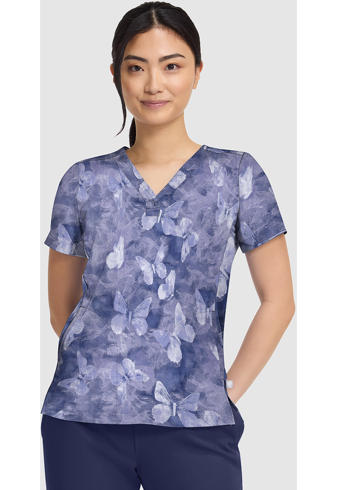 Briana Print Top in BUTTERFLY SPIRIT