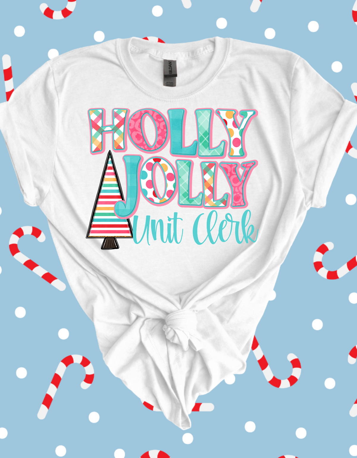 Holly Jolly Unit Clerk T-Shirt