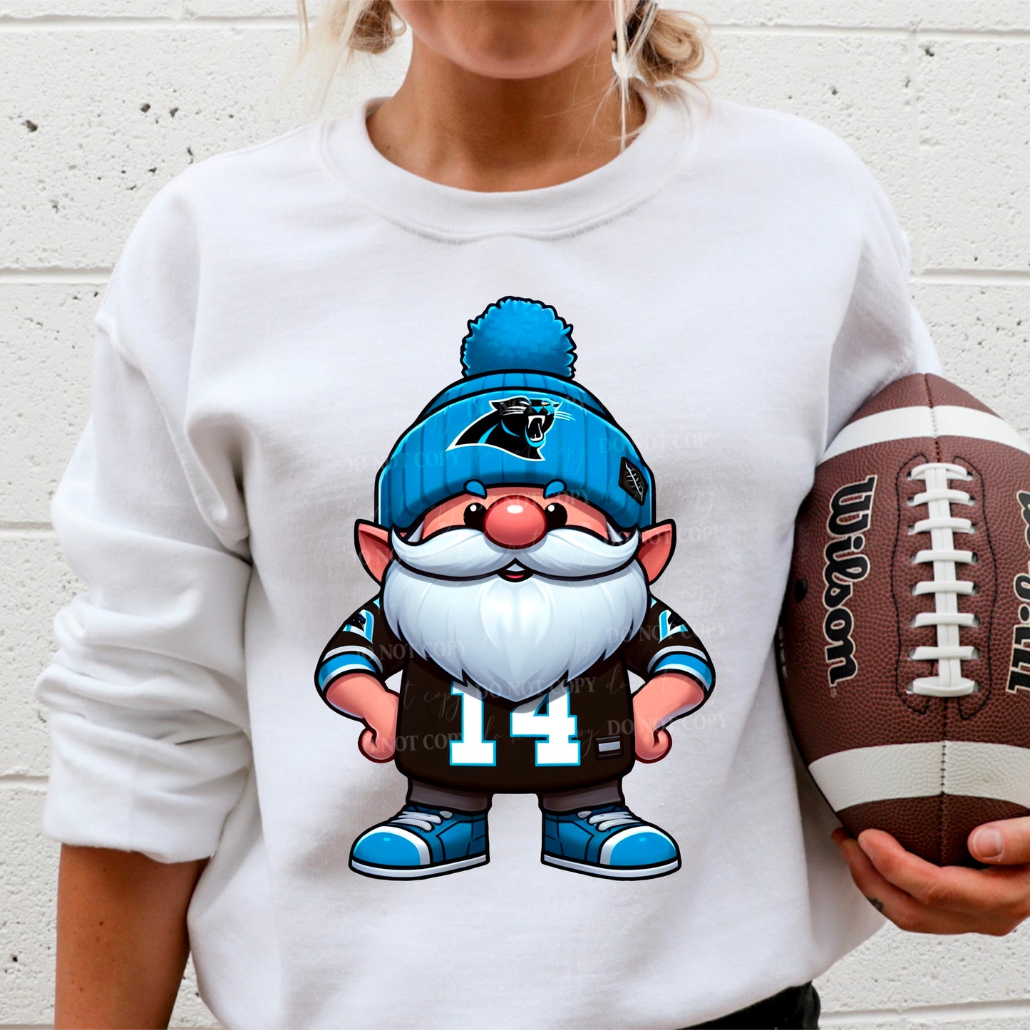 NFL Gnomes White Crewneck