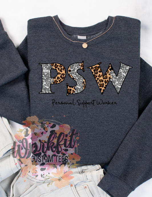 PSW Leopard Crewneck