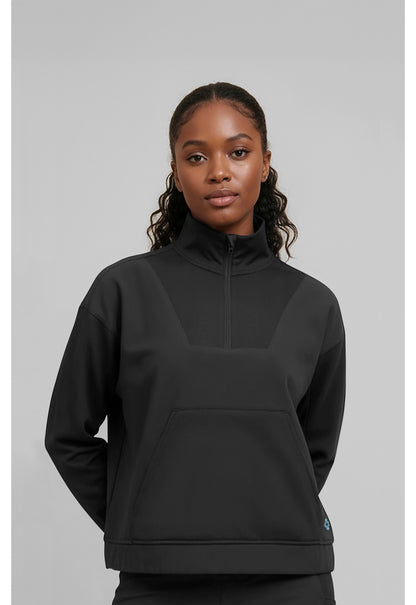 Half Zip Jacket in Black