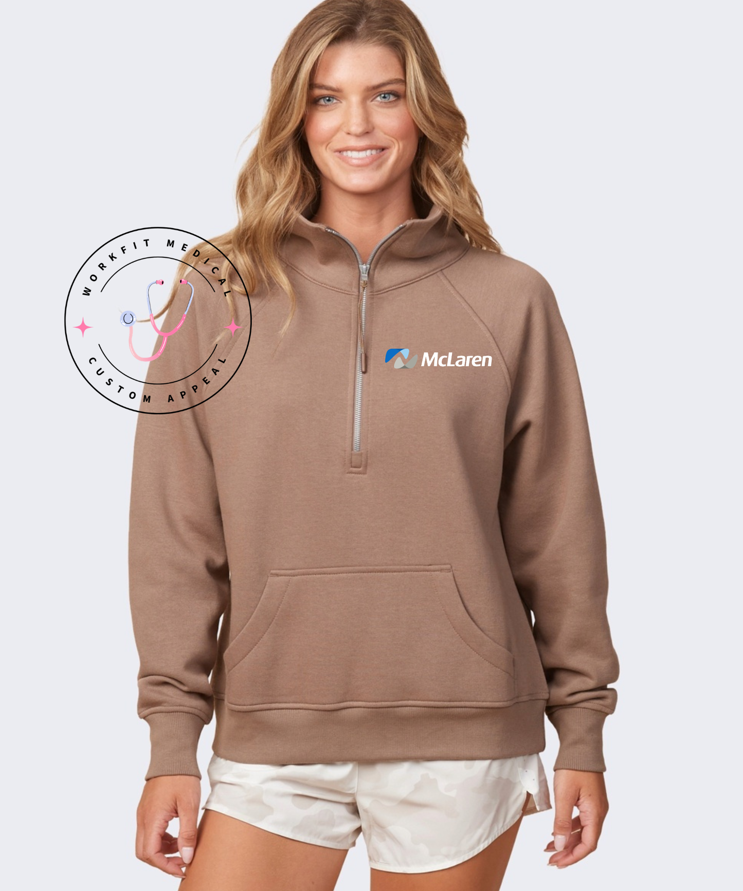 McLaren Lady Boxy Half Zip Fleece