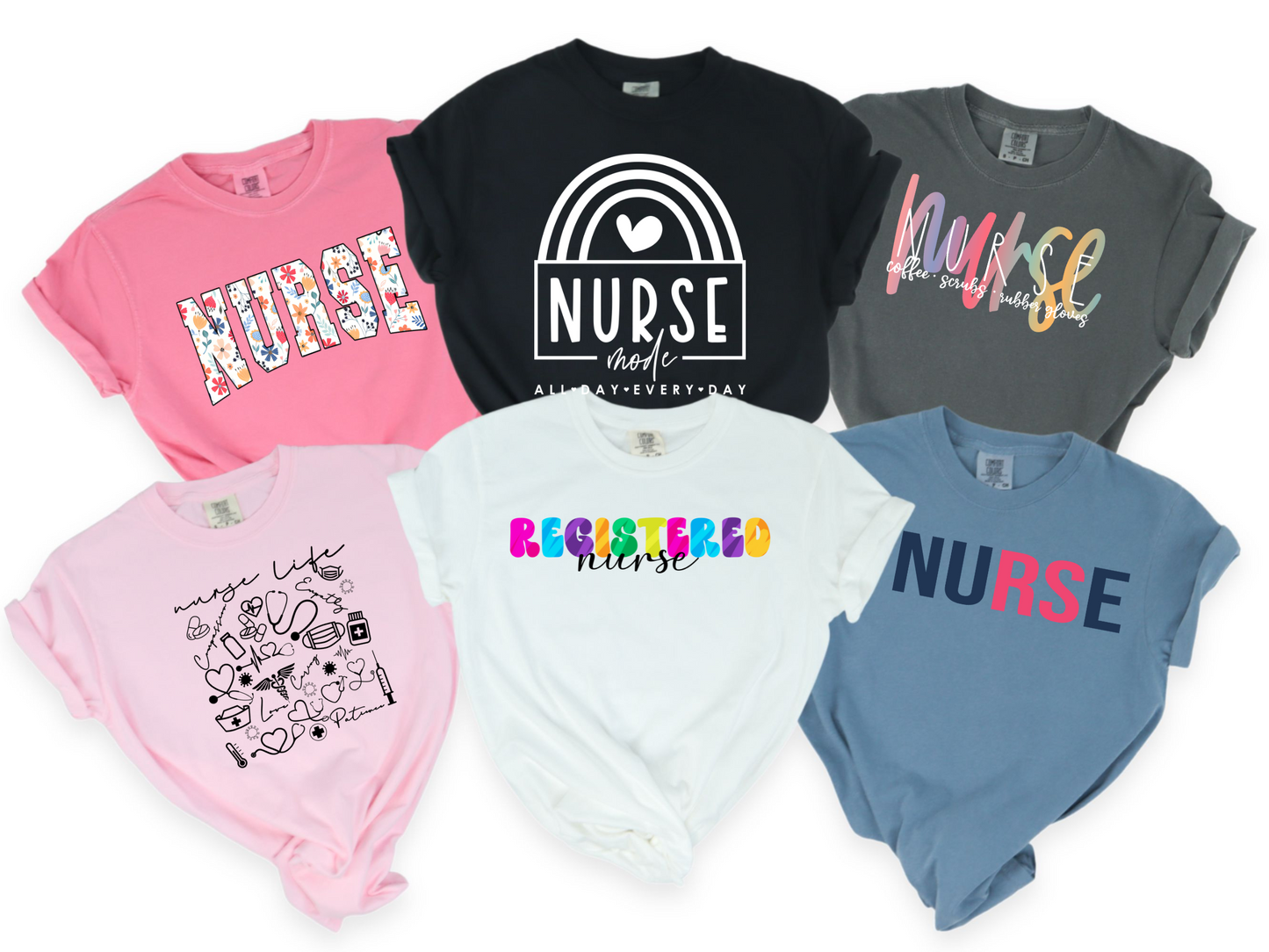 Nurse T-Shirt Bundle of 6