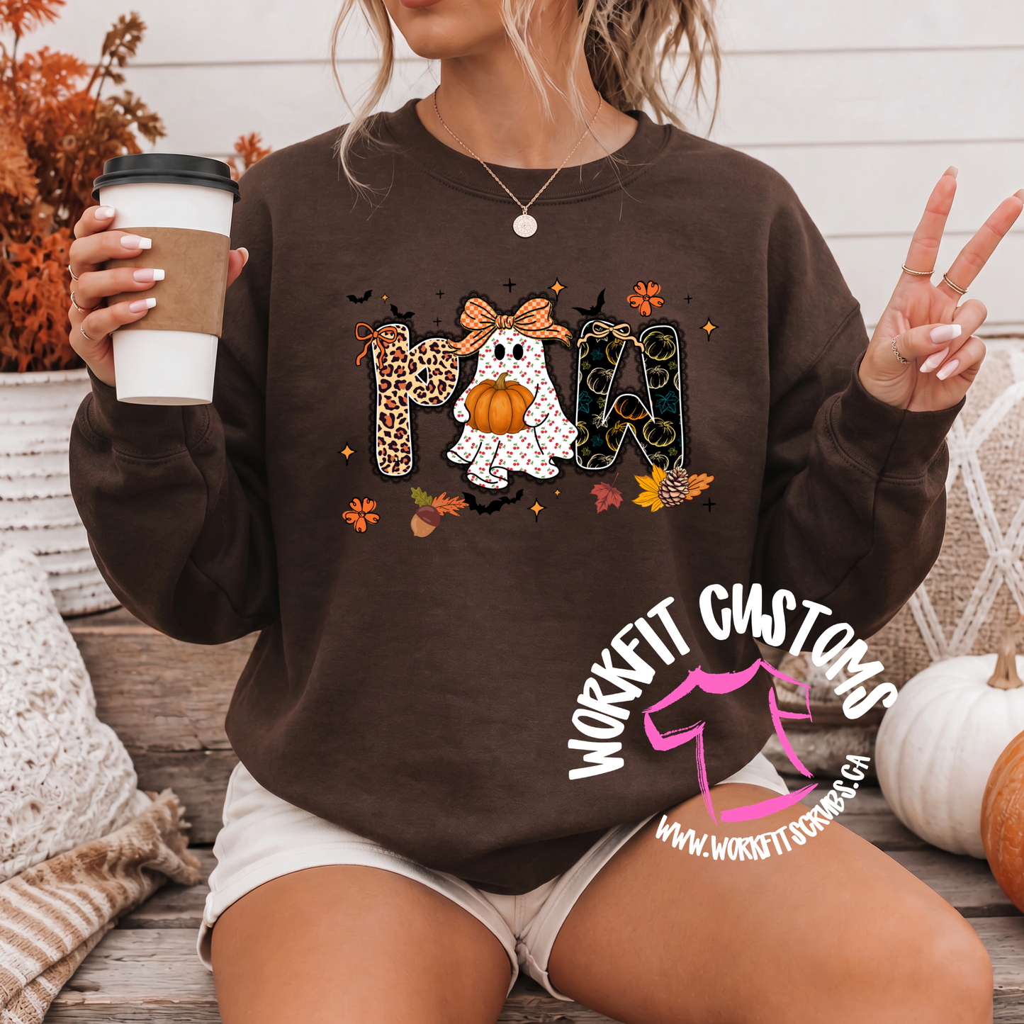 PSW Cutie Ghost Fall Crewneck