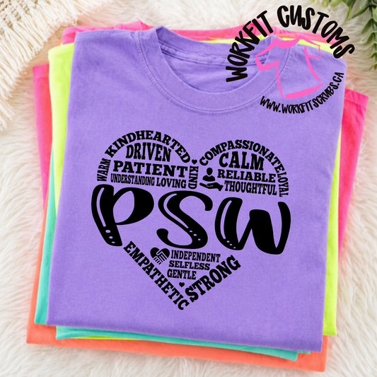 Neon PSW Heart T-Shirt