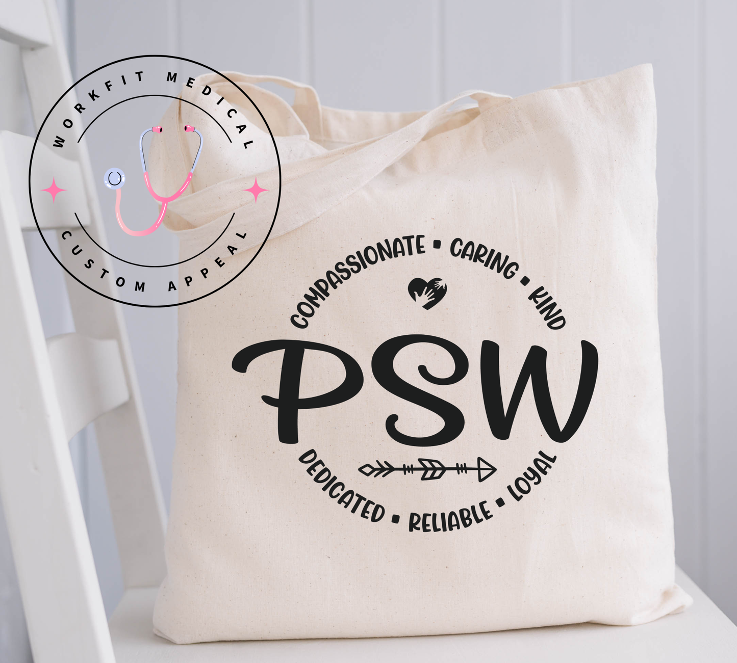 PSW Care & Compassion Tote Bag