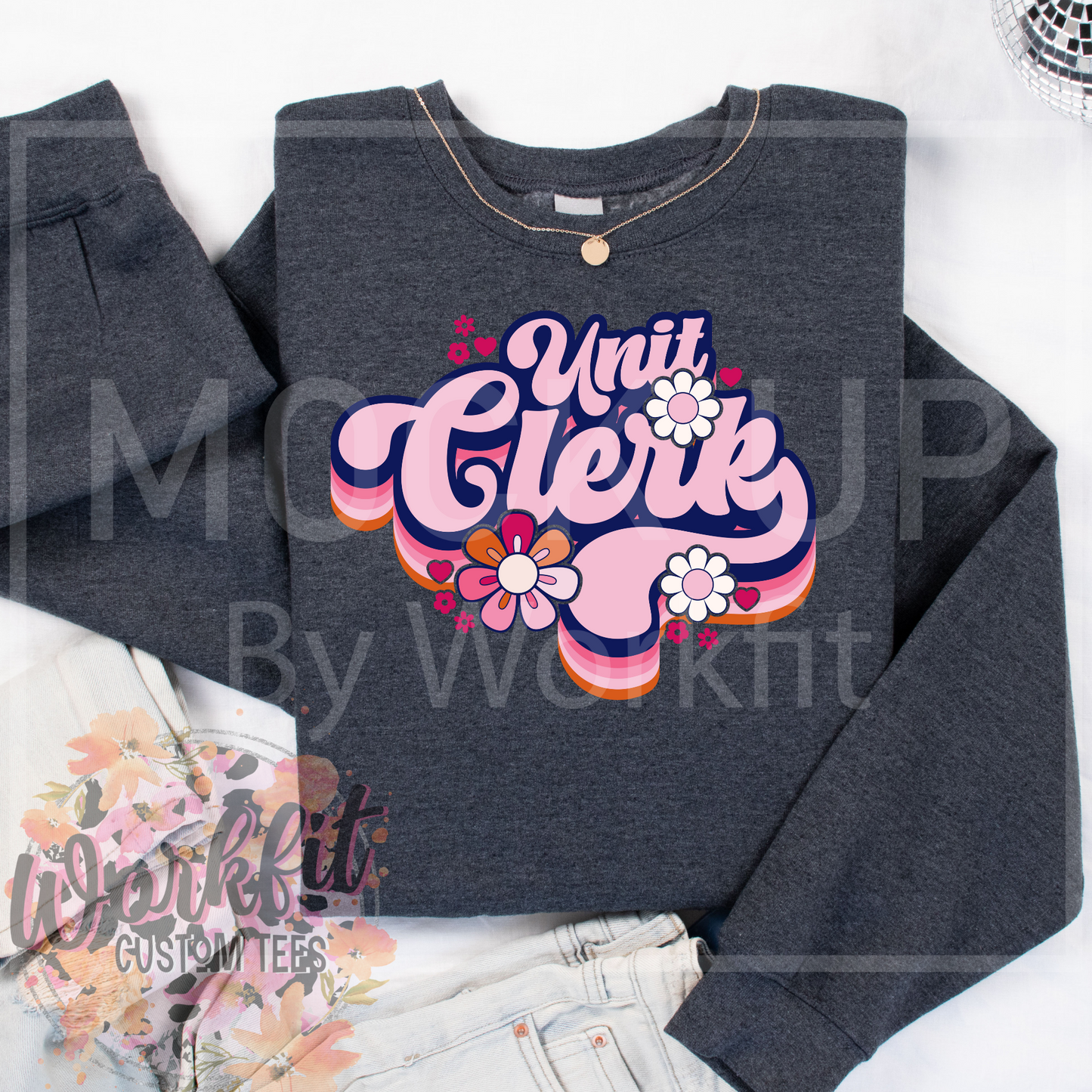 Unit clerk Retro Design Crewneck