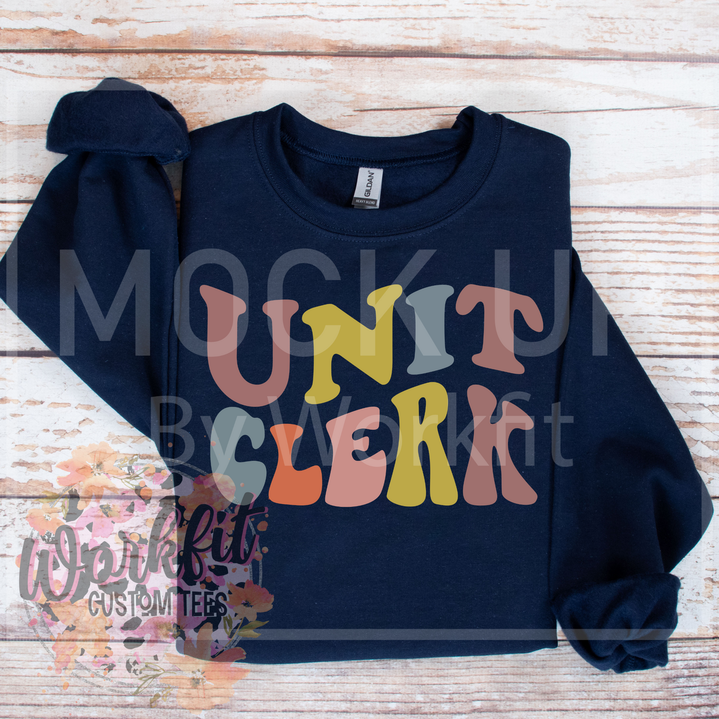 Retro Colour Unit Clerk Crewneck