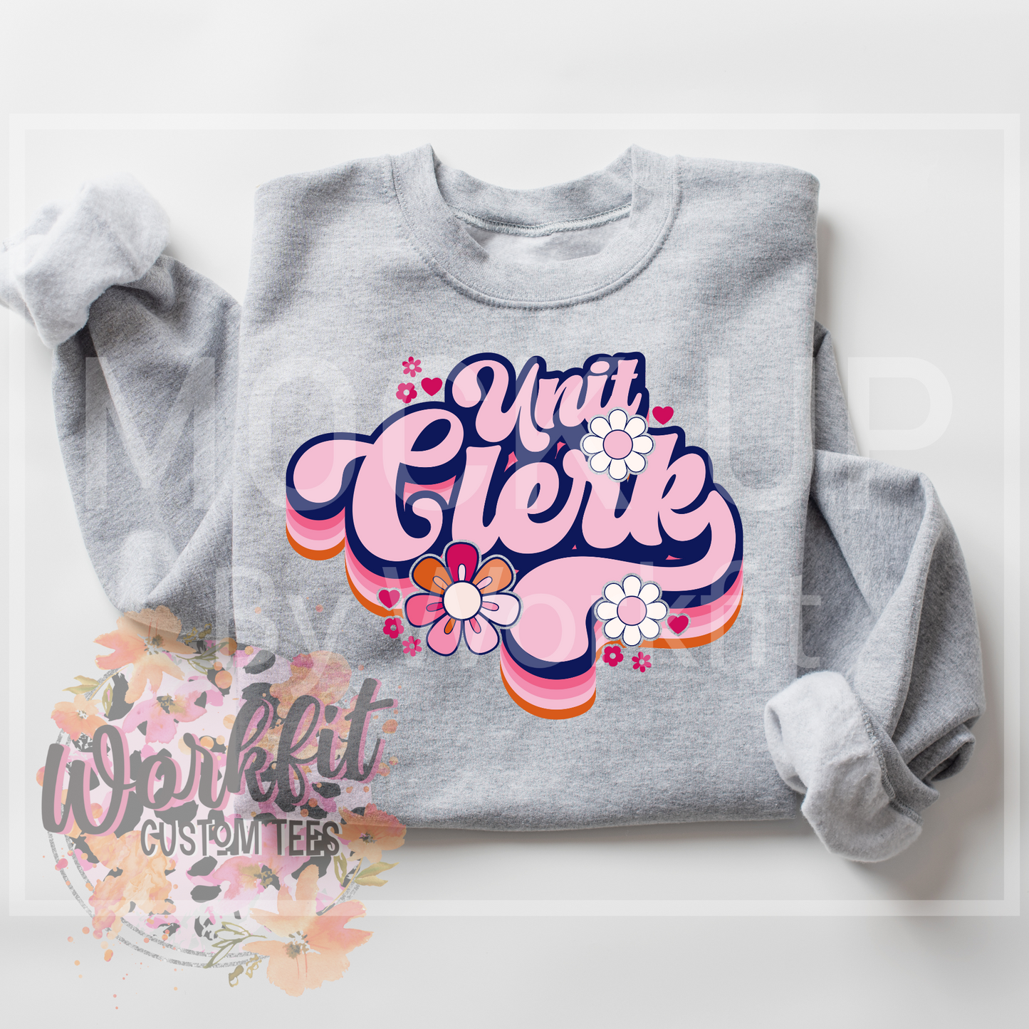 Unit clerk Retro Design Crewneck