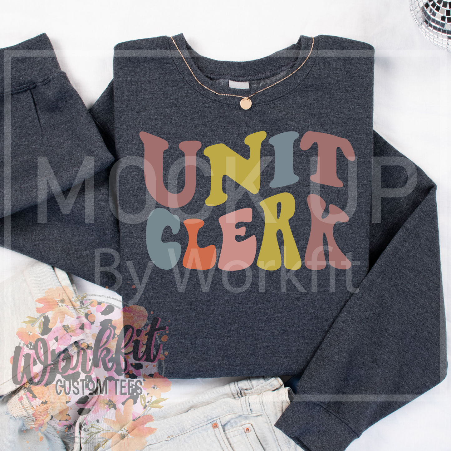 Retro Colour Unit Clerk Crewneck