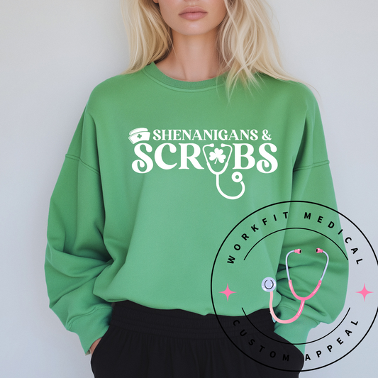 Shenanigans & Scrubs Crewneck