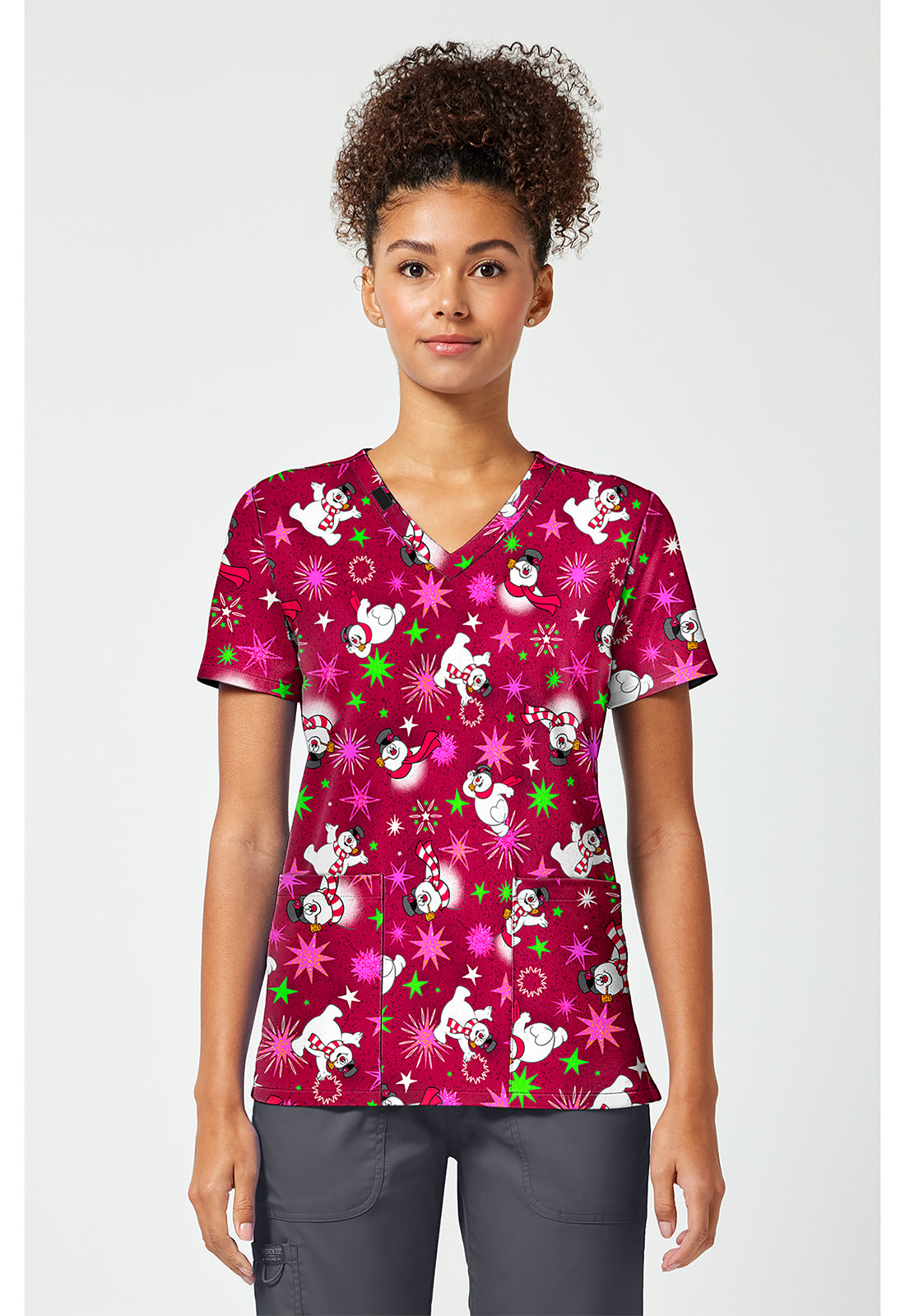 Tooniforms Holiday Printed Scrub Tops