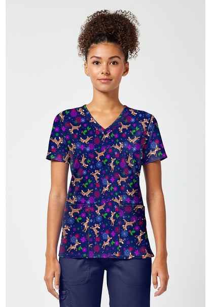 Tooniforms Holiday Printed Scrub Tops
