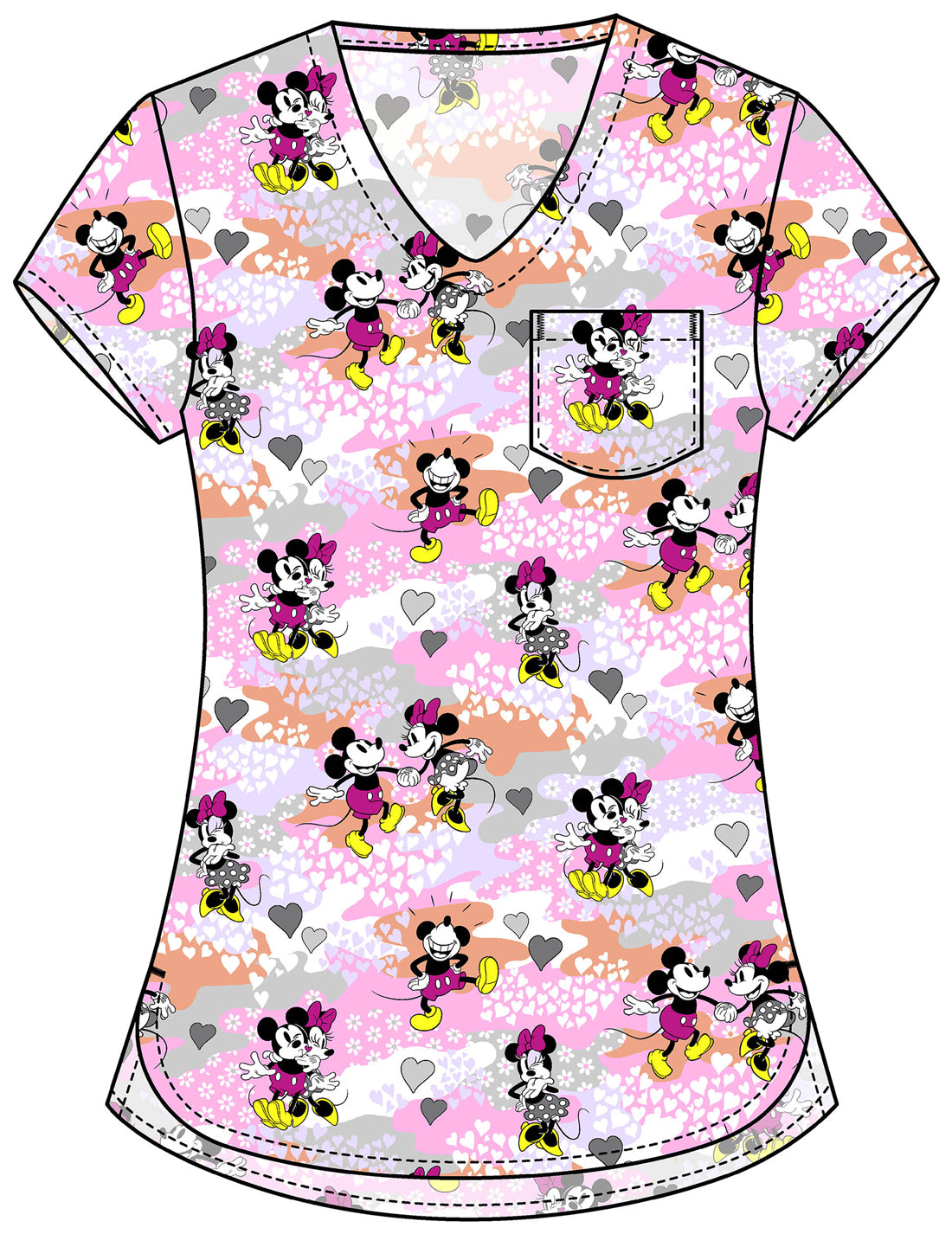 Print V-Neck Top -Disney Edition- Spring 2026