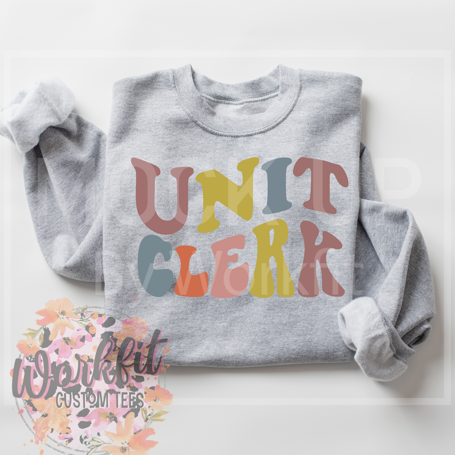 Retro Colour Unit Clerk Crewneck