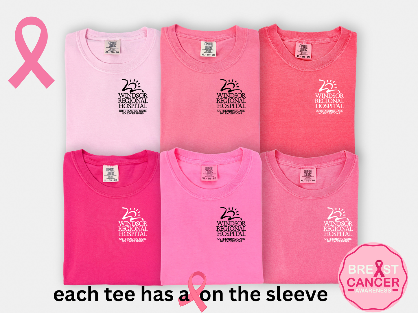 WRH Pink Tee 6 pkg-Comfort Colors