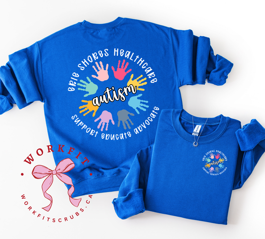 Erie Shore Health Care Autism Awareness Crewneck