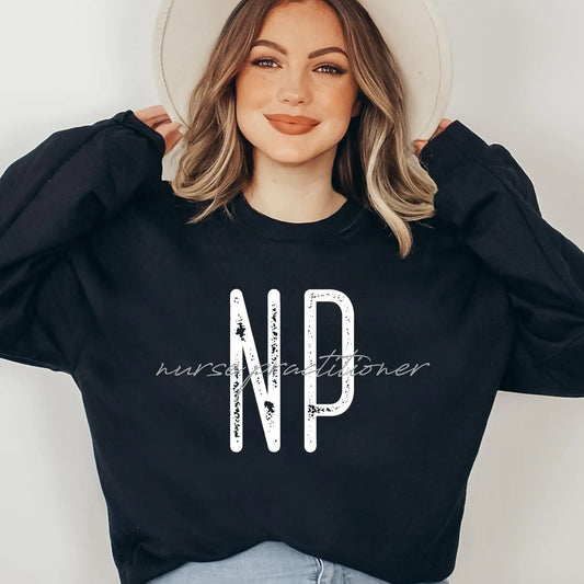 NP distressed Crewneck