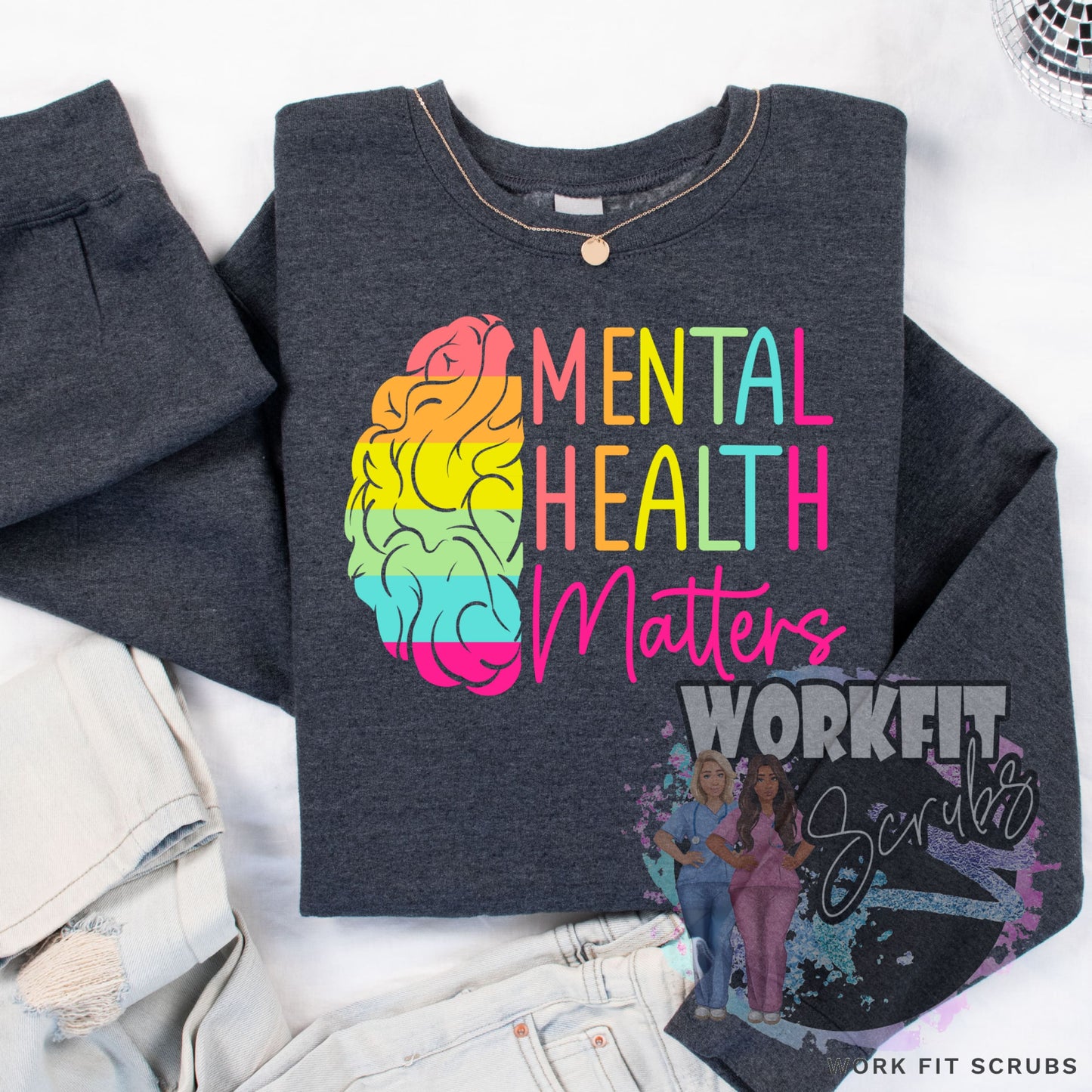 SHOP DTF CANADA - Mental Health Matters Crewneck.