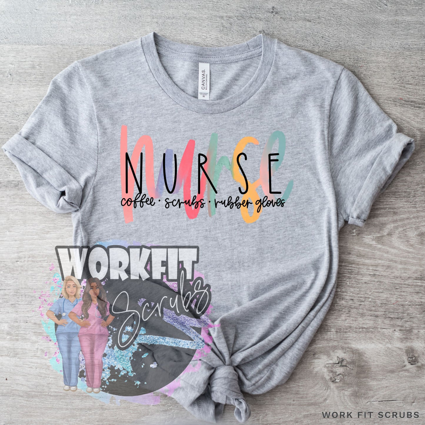 SHOP DTF CANADA - Nurse scribble Tee.