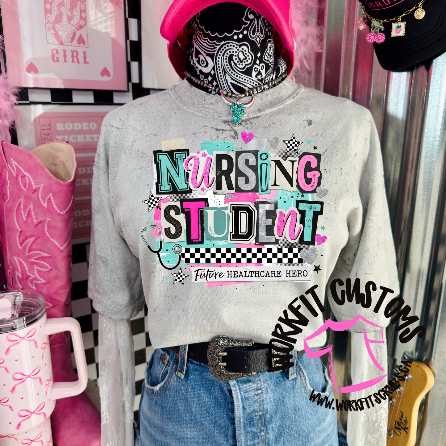 Blocked Nursing Student Pepper T-Shirt