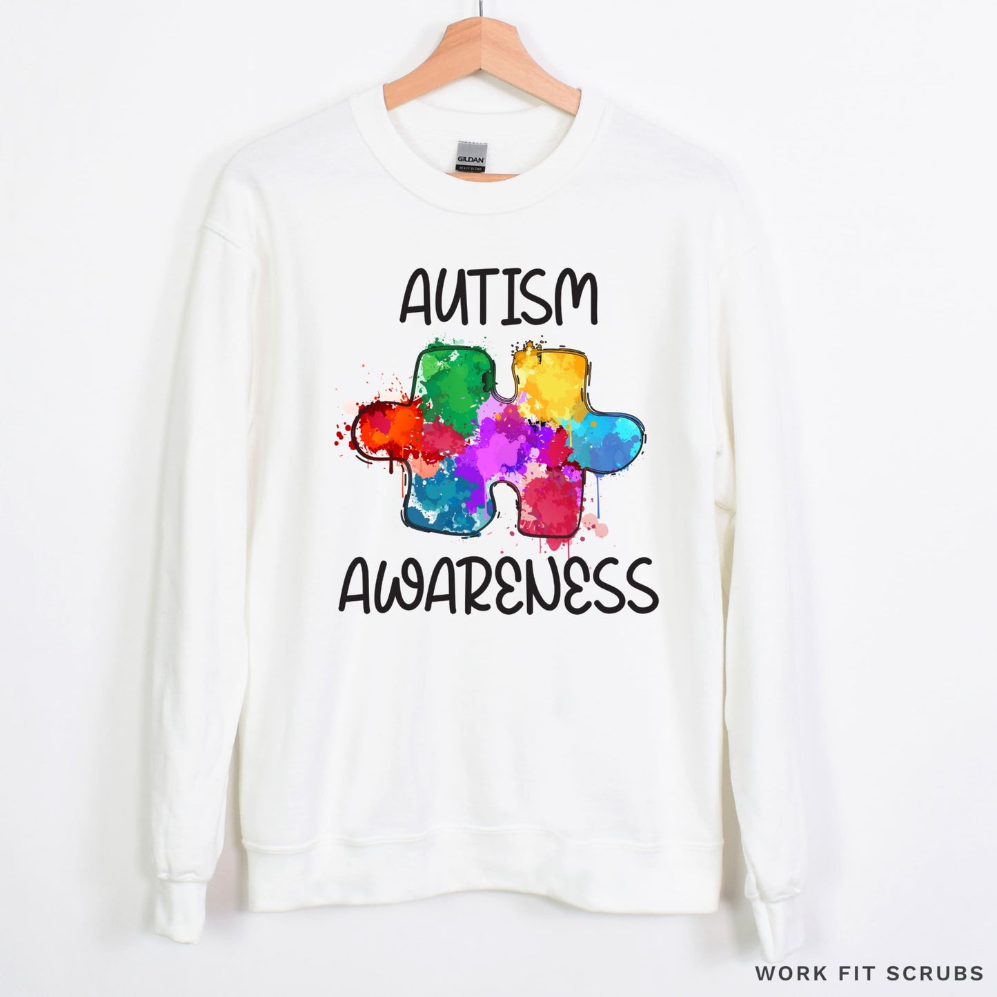 Work Fit Scrubs - Autism Awareness Crewnecks.