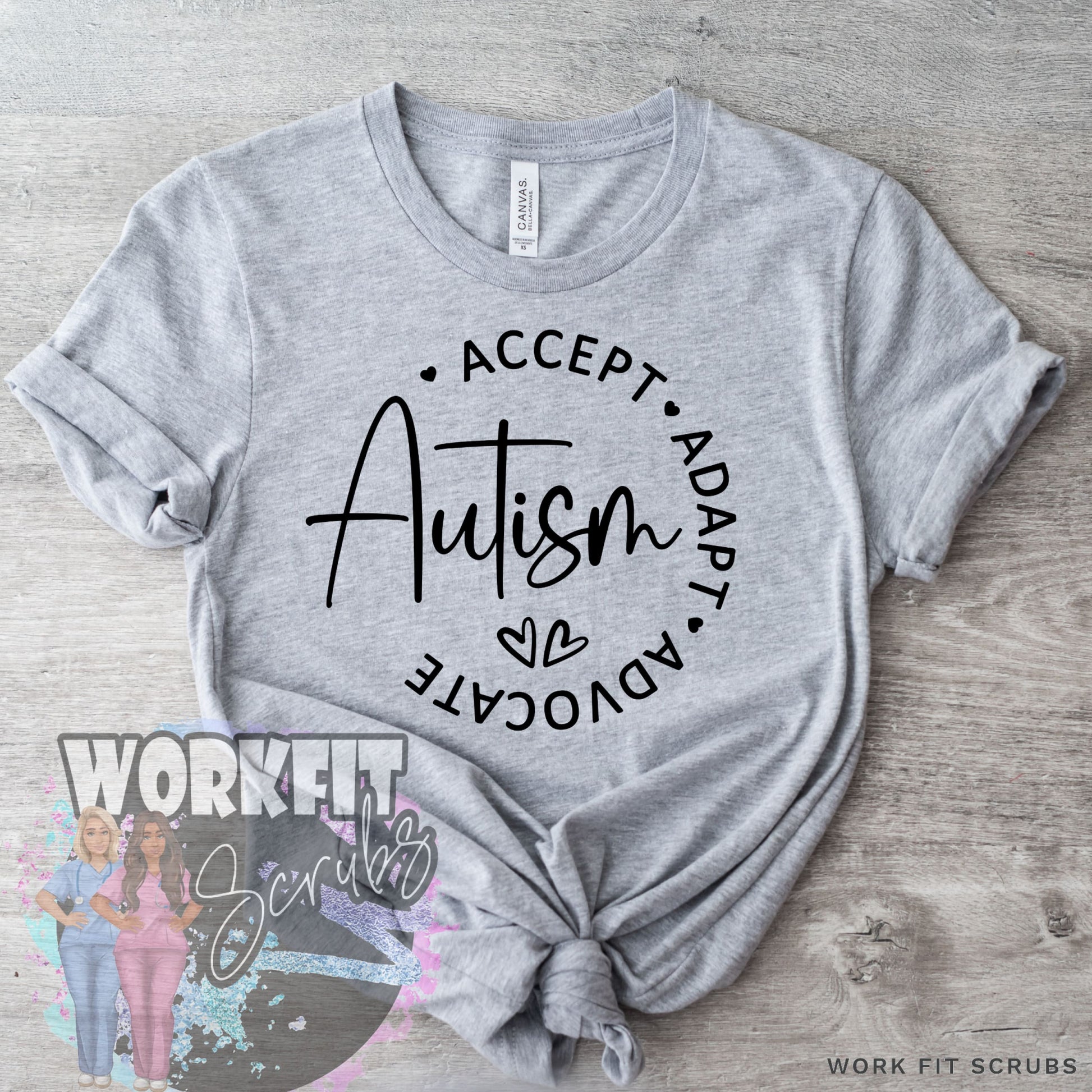 Work Fit Scrubs - Autism Awareness Tees.