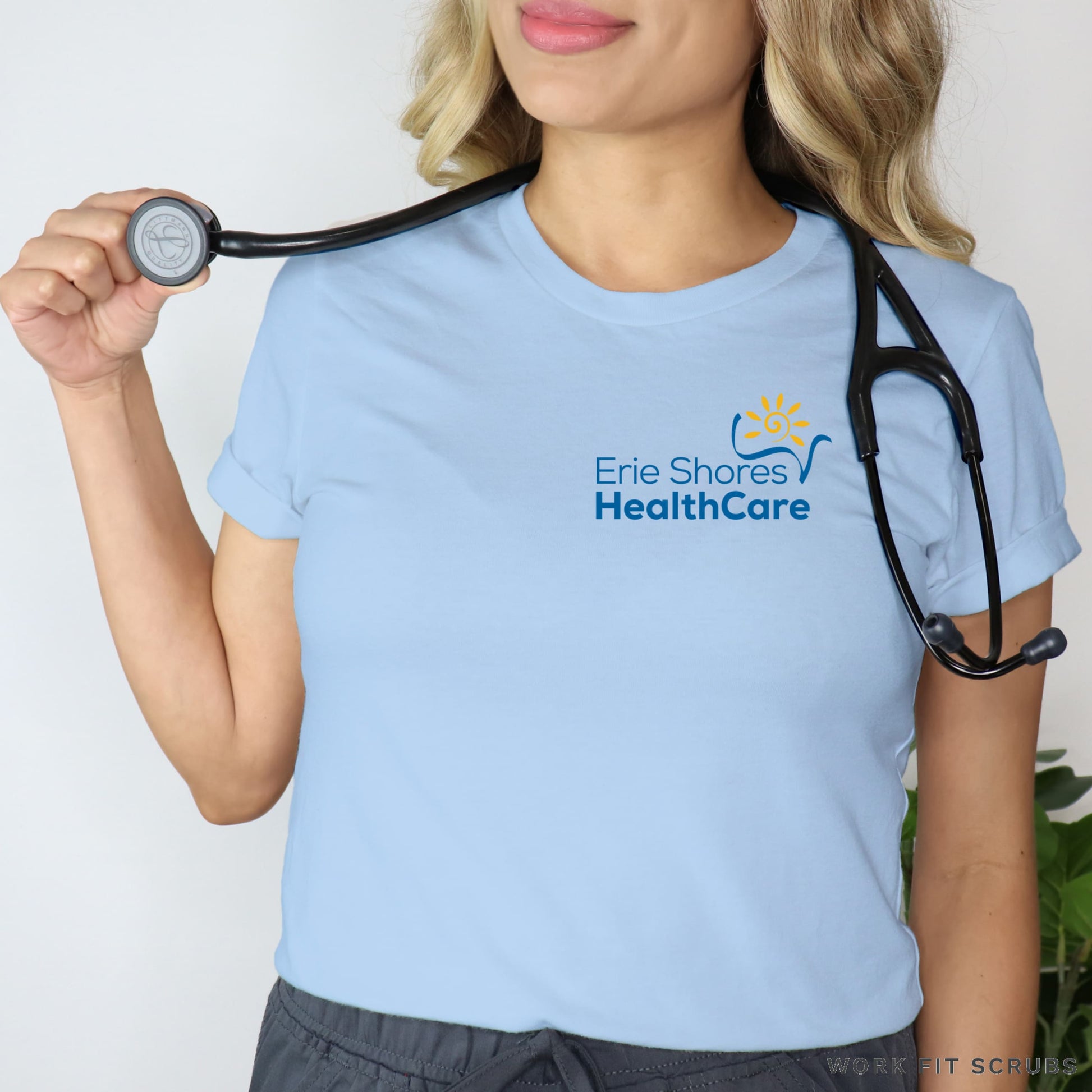 Work Fit Scrubs - Erie Shore Health Care Tee Shirts.