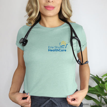 Work Fit Scrubs - Erie Shore Health Care Tee Shirts.