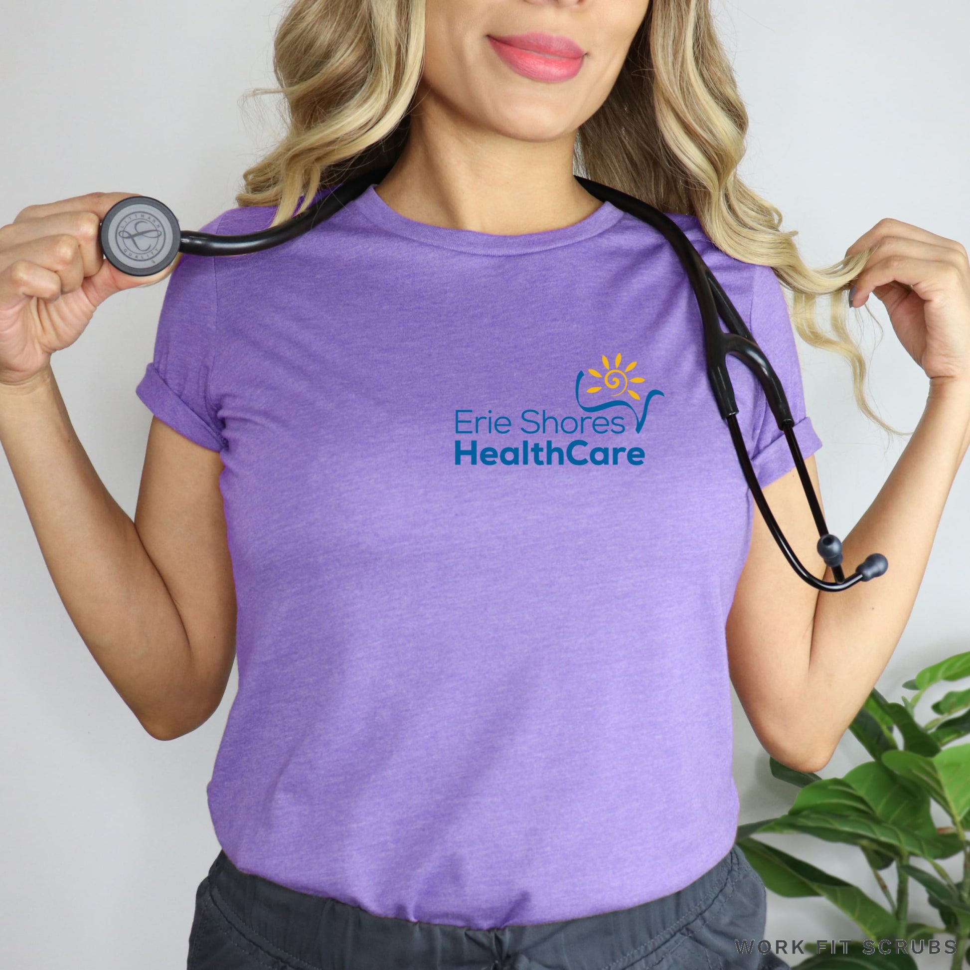 Work Fit Scrubs - Erie Shore Health Care Tee Shirts.